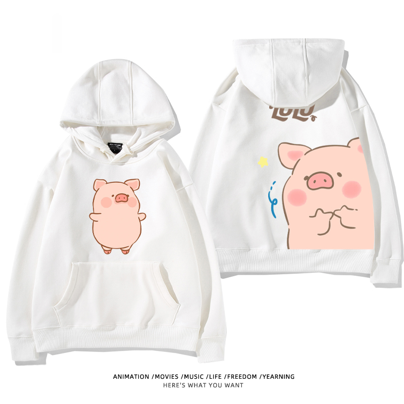 LULU豬新款 親子情侶男女款連帽衛衣-ZUIHANG SHOP