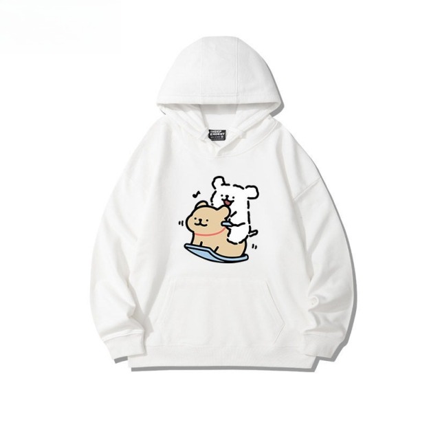 線條小狗 聯名衛衣2026秋冬新款親子情侶裝連帽衛衣