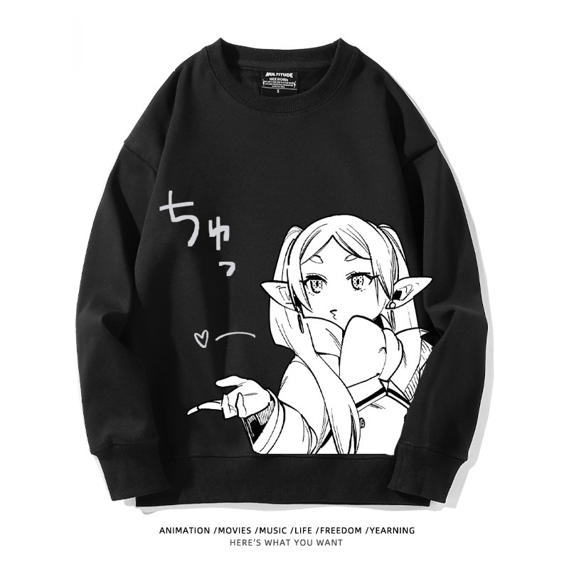 葬送的芙莉蓮 秋冬新款 親子情侶裝圓領長袖