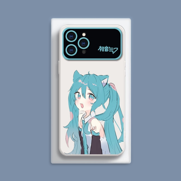 初音未來液態大視窗全包矽膠防摔軟殼-CASEZONE