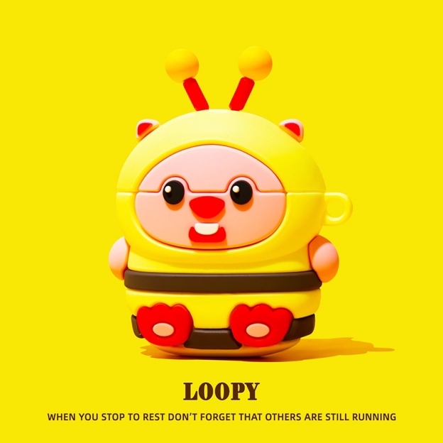 Loopy小海狸AirPods耳機保護殼-CASEZONE