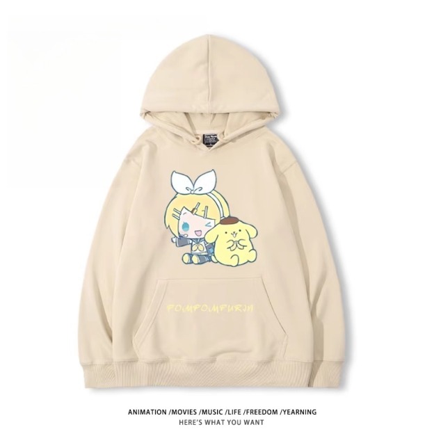 初音未來X三麗鷗新款 親子情侶男女款連帽衛衣