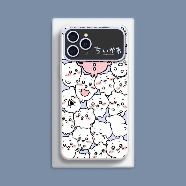 Chiikawa液態大視窗全包矽膠防摔軟殼-CASEZONE