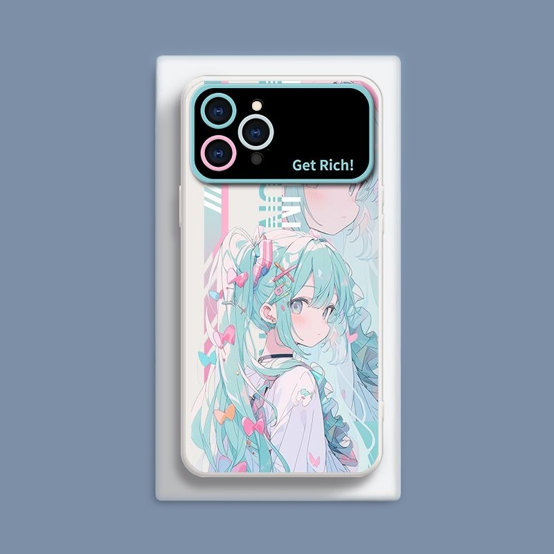 初音未來液態大視窗全包矽膠防摔軟殼-CASEZONE