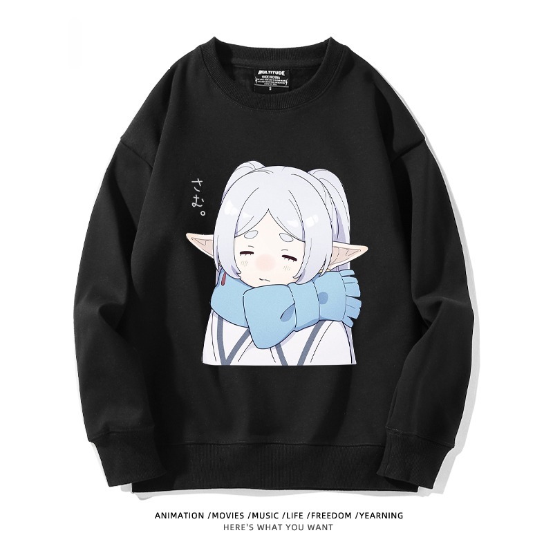 葬送的芙莉蓮 秋冬新款 親子情侶裝圓領長袖