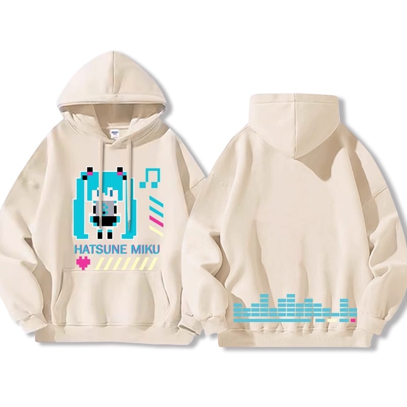 初音未來 聯名衛衣2025秋冬新款 親子情侶裝連帽衛衣