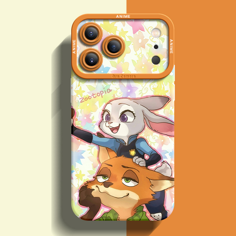 動物方城市液態矽膠全包防摔軟殼