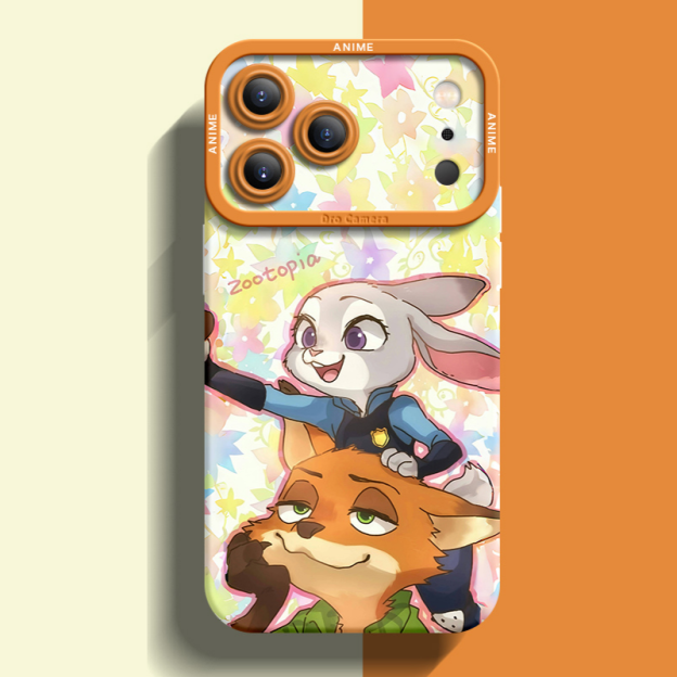 動物方城市液態矽膠全包防摔軟殼