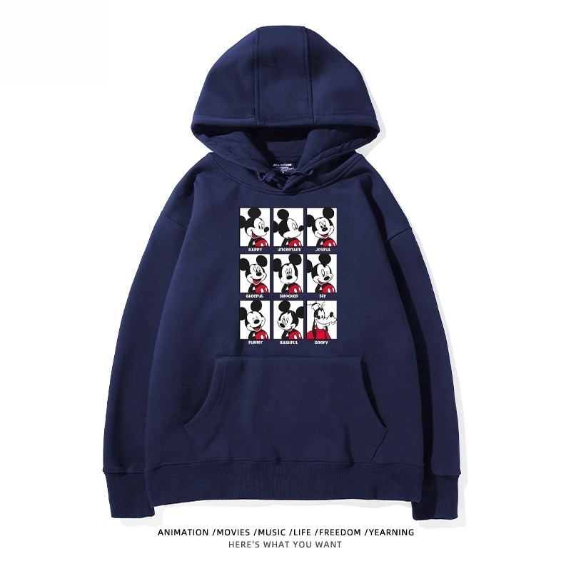 米老鼠米奇米妮 聯名衛衣2025秋冬新款親子情侶裝連帽衛衣