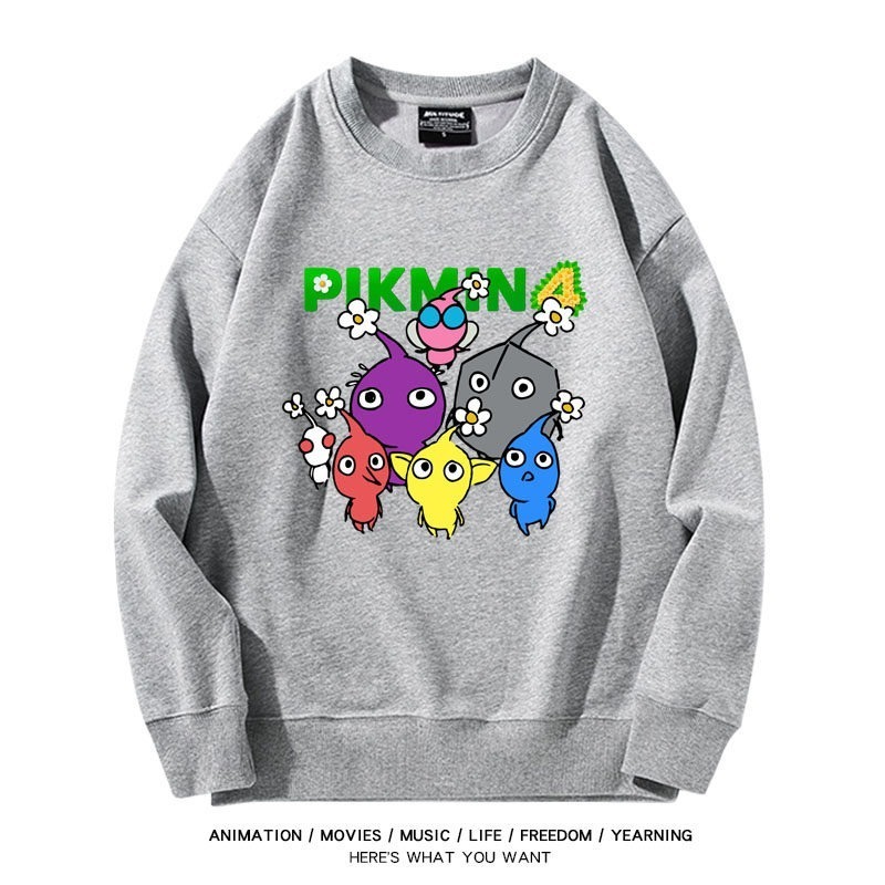 皮克敏PIKMIN4聯名男女同款情侶親子 圓領長袖