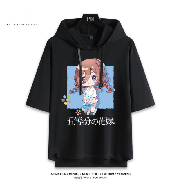 五等分的新娘 連帽短袖T恤