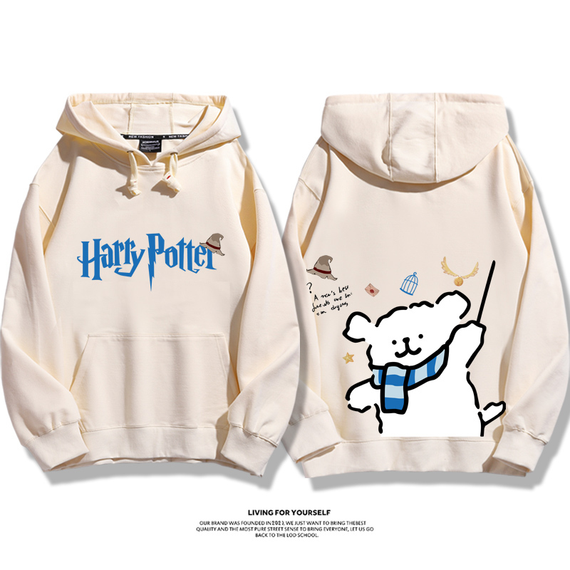 線條小狗 X 哈利波特聯名 親子情侶男女款連帽衛衣-ZUIHANG SHOP