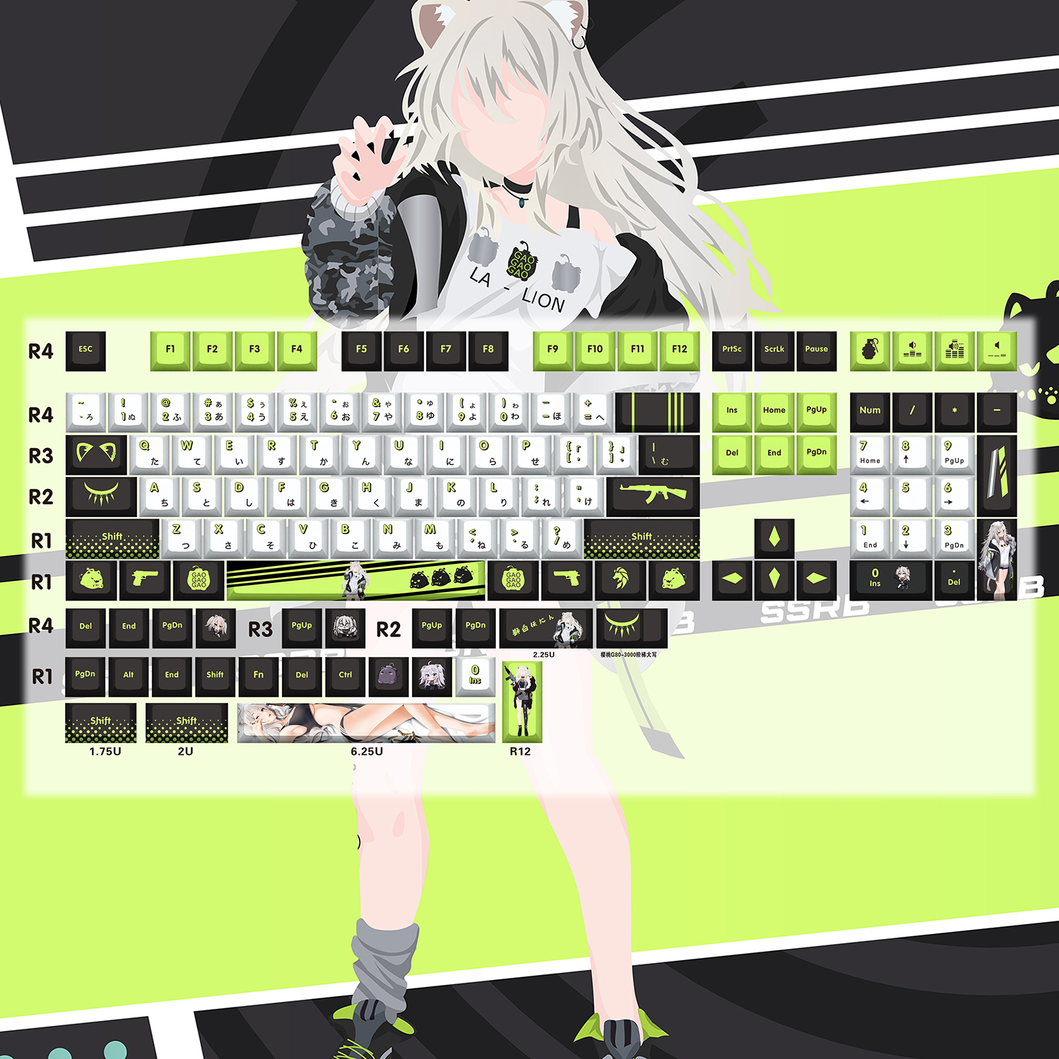 VTuber hololive 132鍵熱昇華PBT鍵帽-CASEZONE