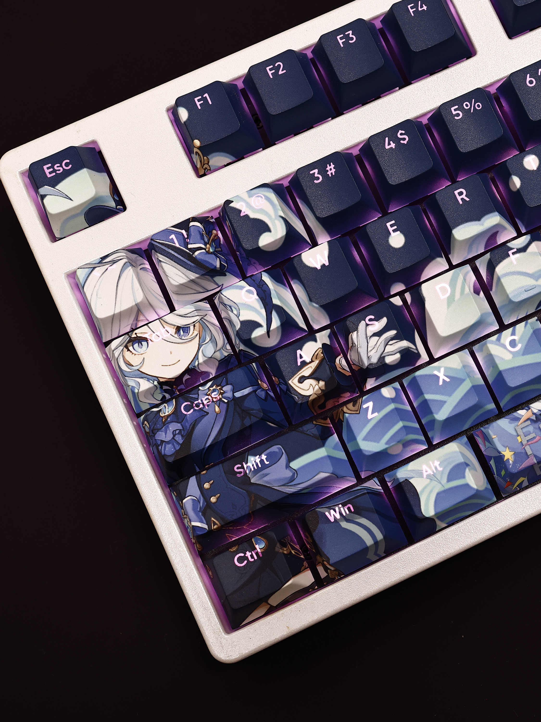 芙寧娜透光RGB108鍵標準配列衛星軸鍵帽-CASEZONE