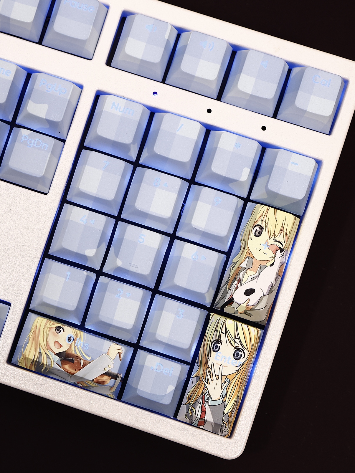 四月是你的謊言宮圓薰透光RGB108鍵標準配列衛星軸鍵帽-CASEZONE