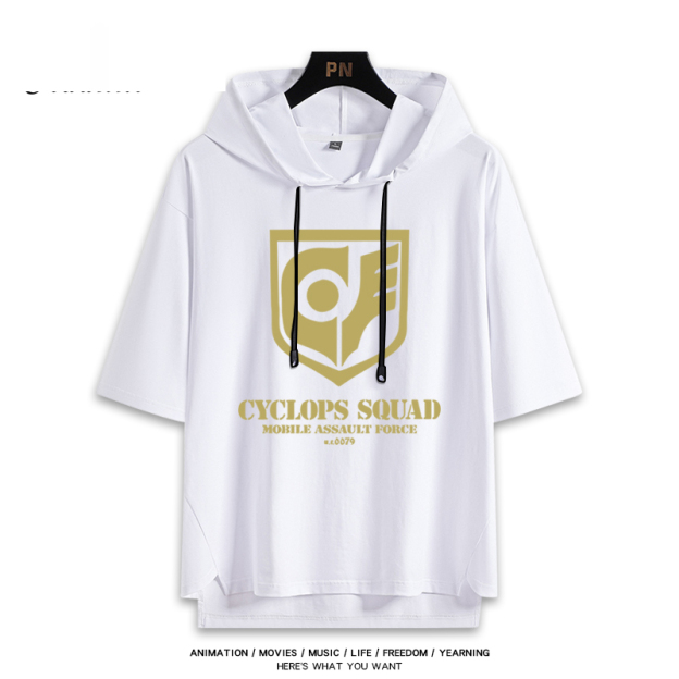 機動戰士高達 連帽短袖T恤-CASEZONE