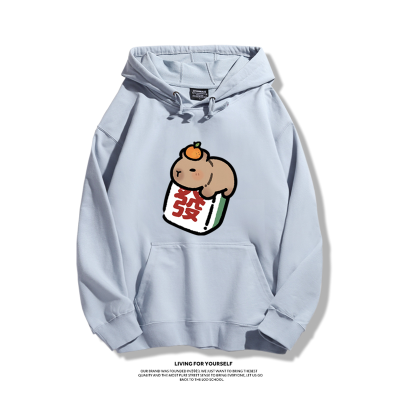 卡皮巴拉新款 親子情侶男女款連帽衛衣-CASEZONE