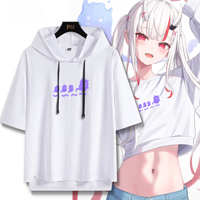 Vtuber HOLOLIVE 連帽短袖T恤 百鬼綾目 百鬼あやめ NakiriAyame-CASEZONE