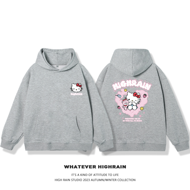 HelloKitty新款 親子情侶男女款連帽衛衣-CASEZONE