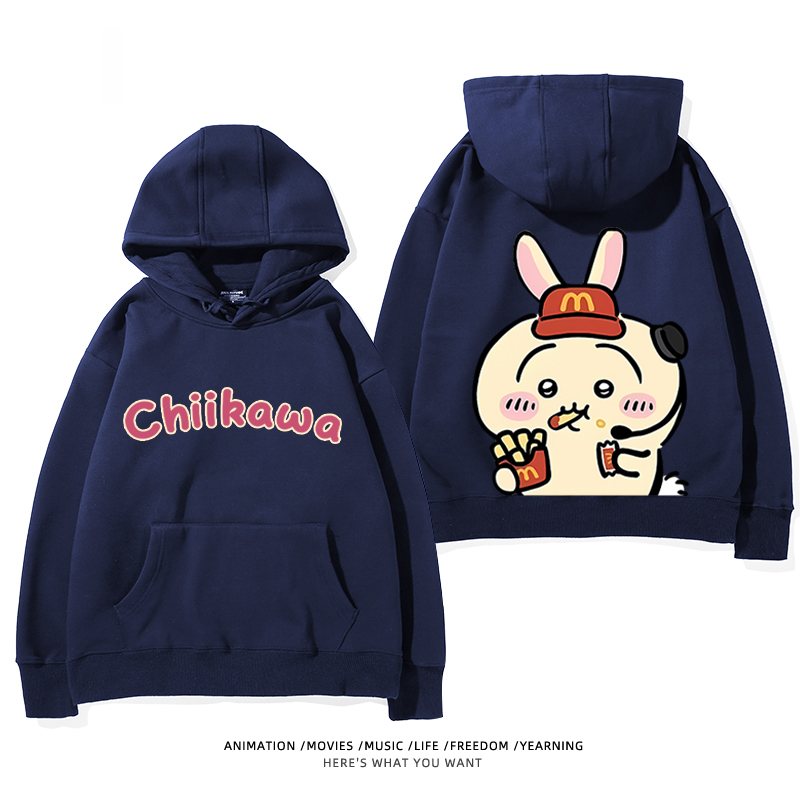 Chiikawa新款 親子情侶男女款連帽衛衣-CASEZONE