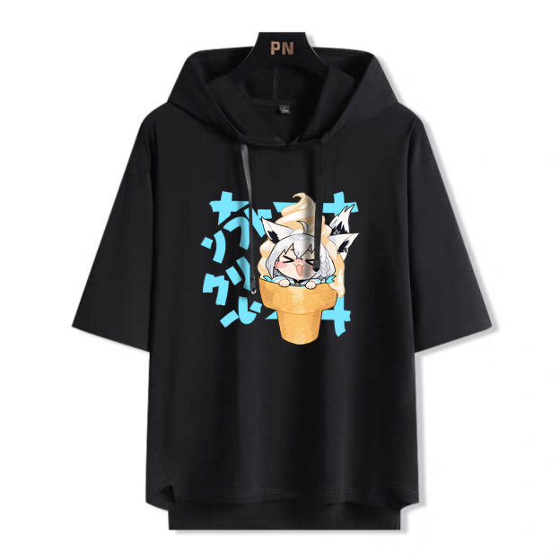 Hololive連帽短袖T恤