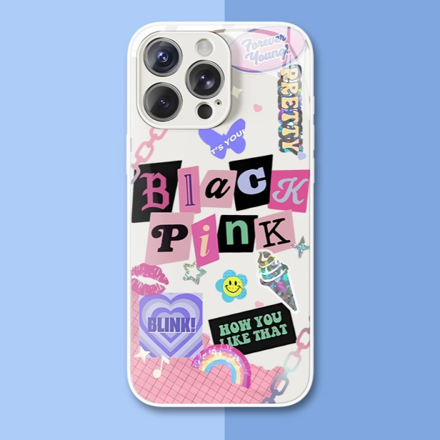 BLACKPINK新款高清全包防摔玻璃殼-CASEZONE