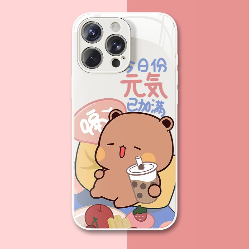 一二布布新款高清全包防摔玻璃殼-CASEZONE