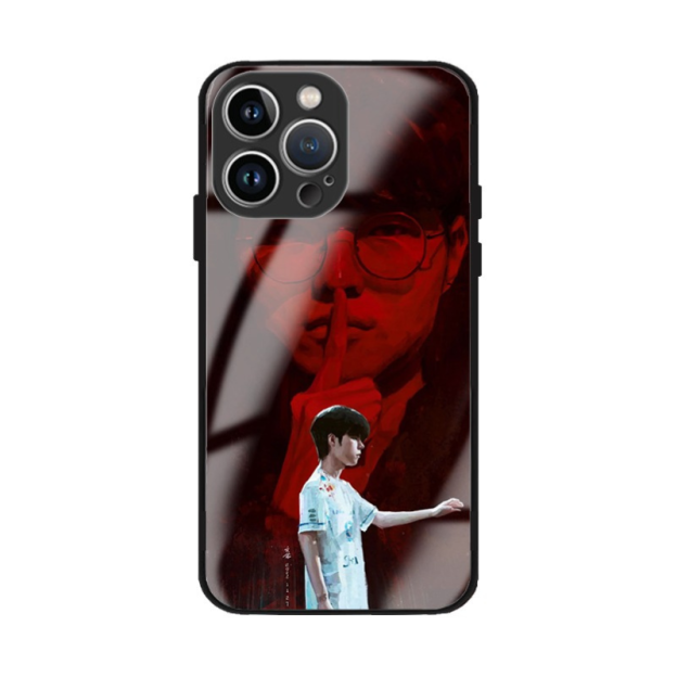 Faker五冠王新款高清全包防摔玻璃殼-CASEZONE