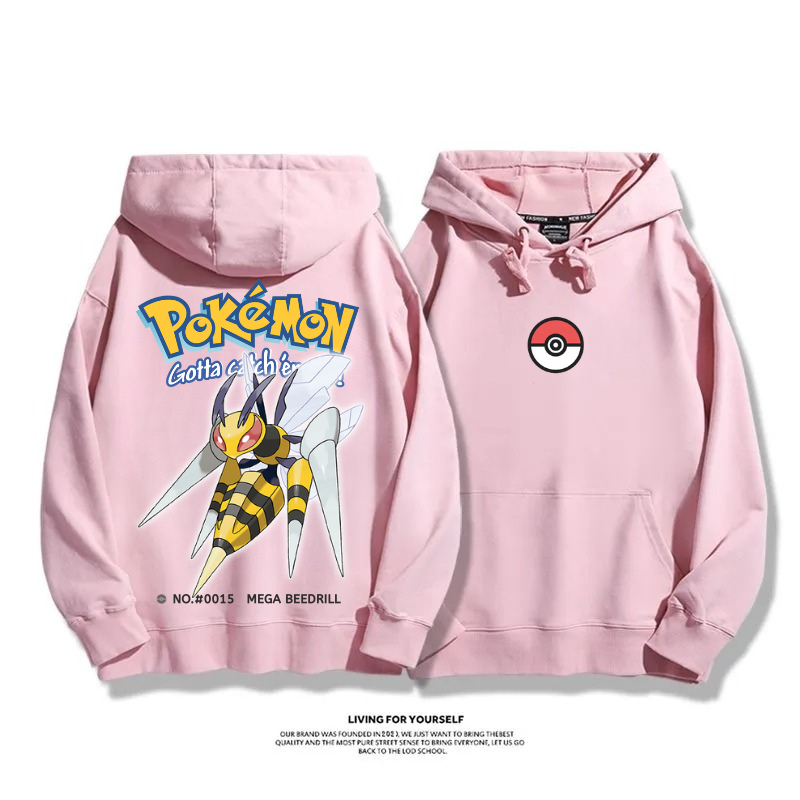 寶可夢 超級進化 2025秋冬新款 親子情侶男女連帽衛衣
