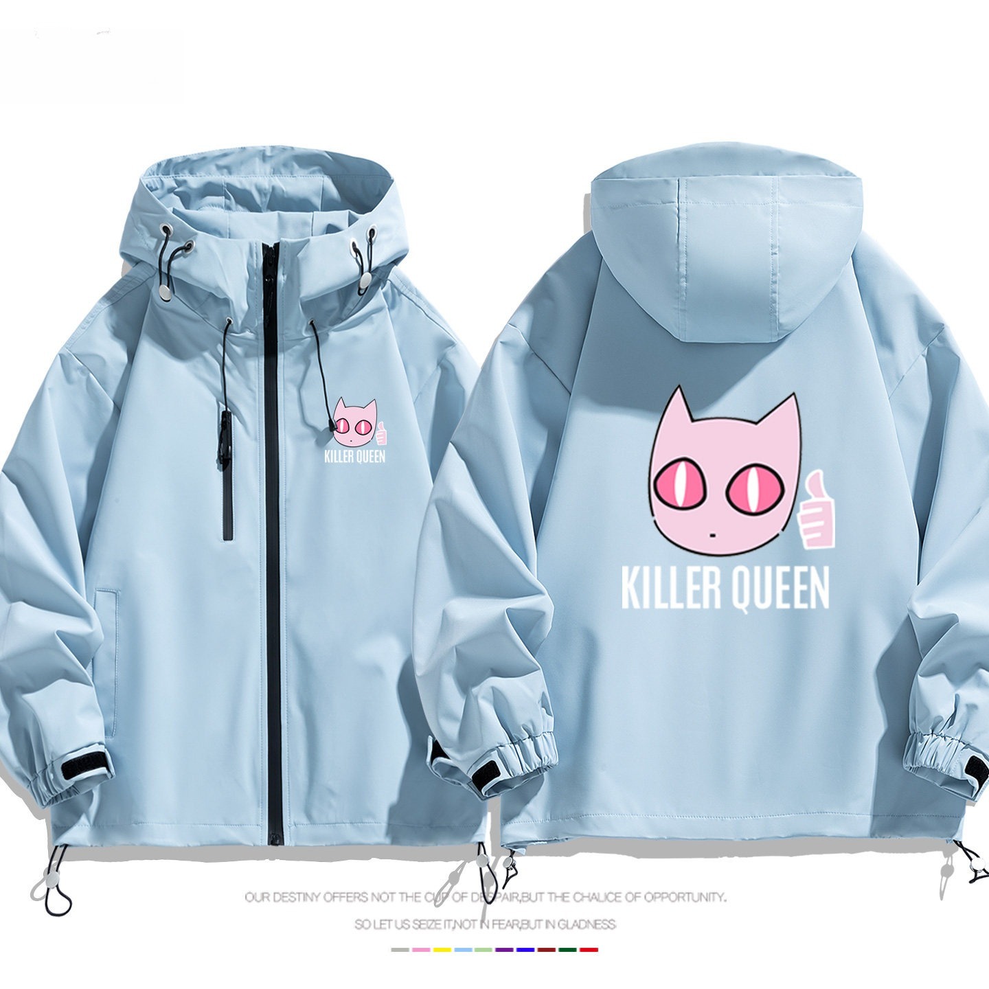 JOJO的奇妙冒險殺手皇后吉良吉影周邊 男女同款秋冬衝鋒衣