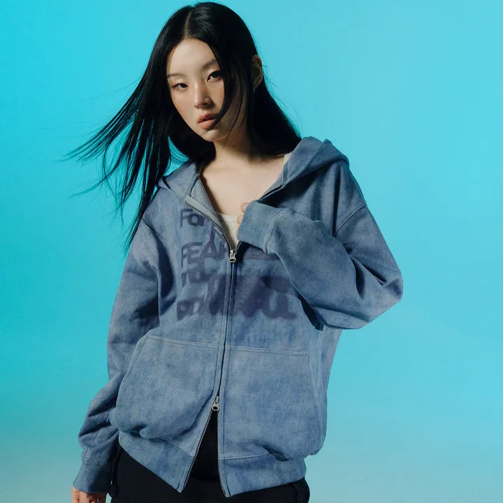 LE SSERAFIM Zip-up Hoodie 連帽拉鍊外套/ TOUR ‘PUREFLOW’ 官方周邊