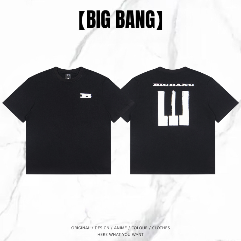 BIGBANG 世巡 XX: COSMOS 短袖T恤｜字母印花休閒上衣
