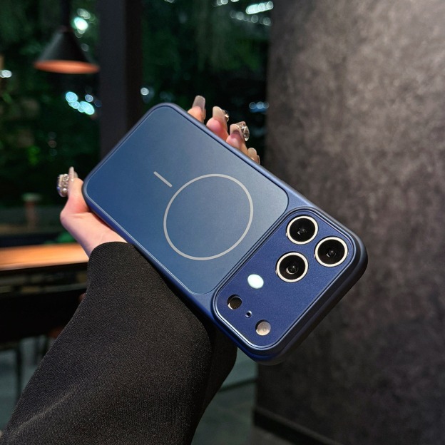 IPhone系列 高级感磨砂玻璃全包Magsafe磁吸手機殼