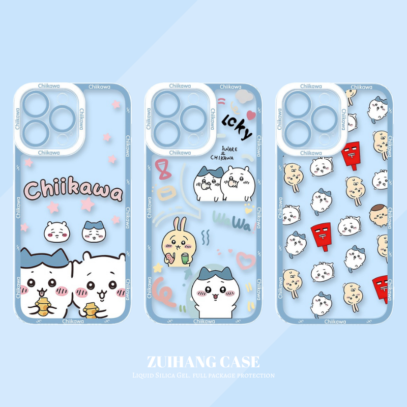 Chiikawa天使眼透明防摔軟殼-CASEZONE