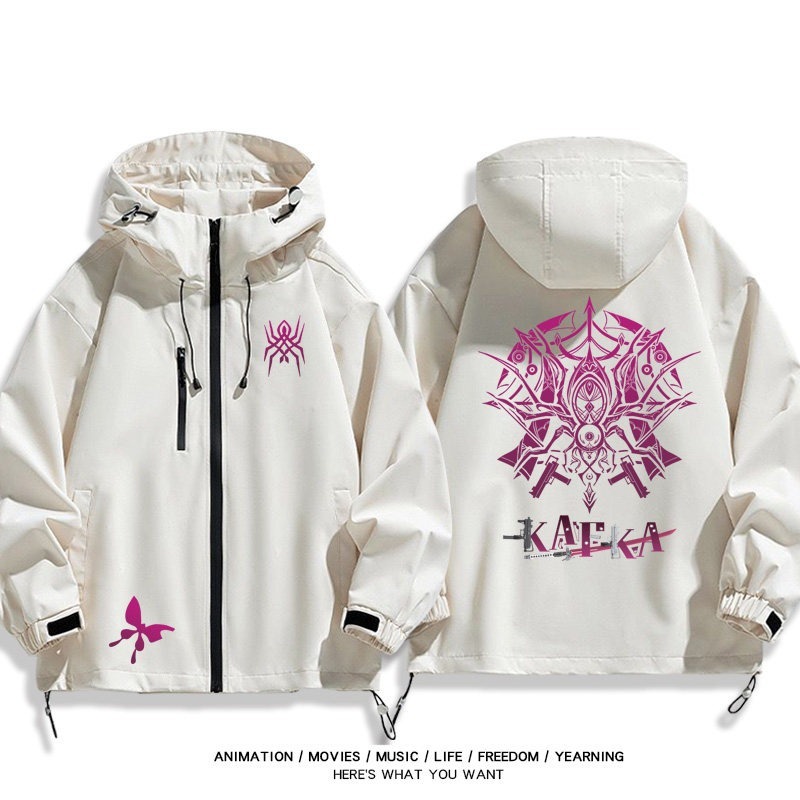 星穹鐡道卡芙卡周邊 男女同款秋冬衝鋒衣
