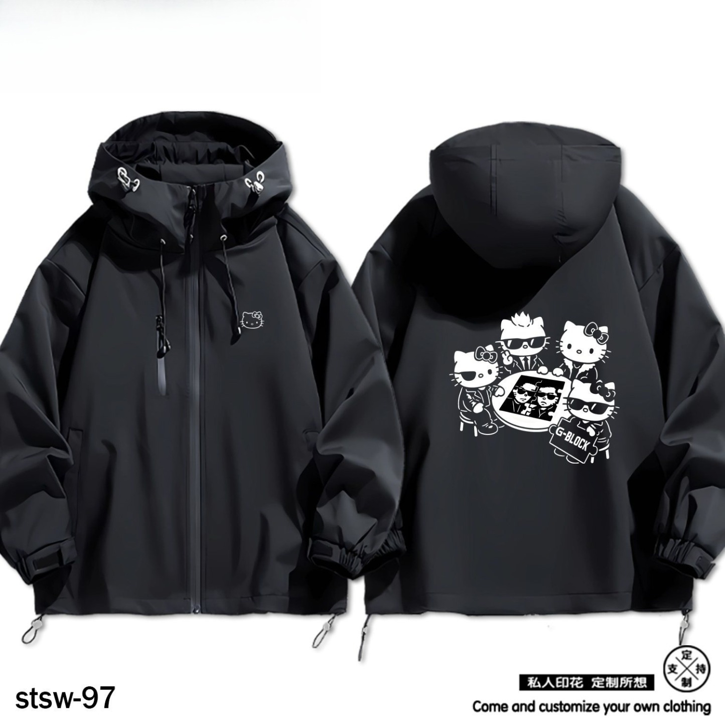 HelloKitty周邊 男女同款秋冬衝鋒衣