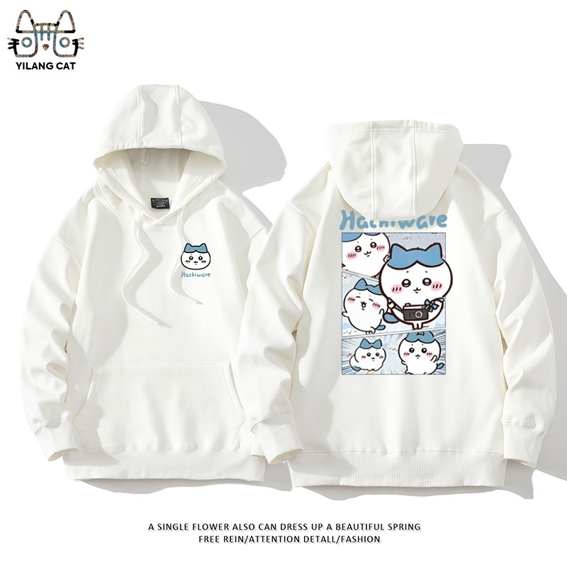 Chiikawa聯名衛衣2025秋冬新款親子情侶裝連帽衛衣