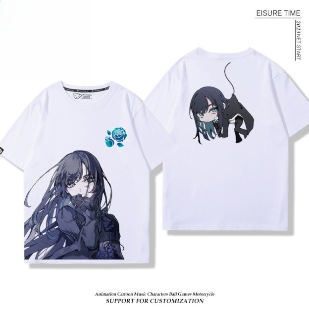 Ado歌手 2026親子情侶男女同款 印花短袖T恤