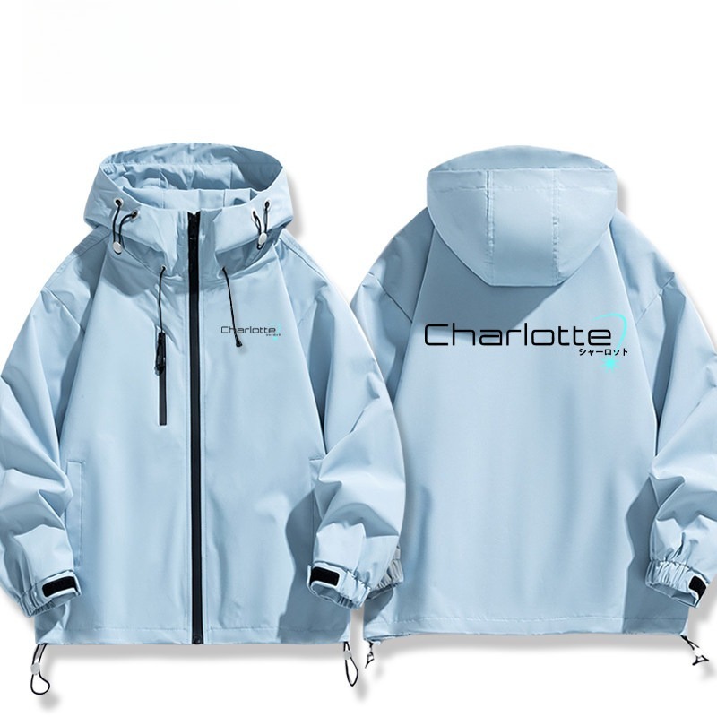 key社Charlotte友利奈緒周邊 男女同款秋冬衝鋒衣