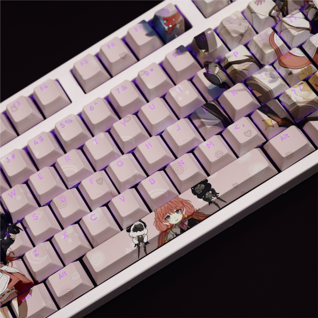 鳴潮安可透光RGB108鍵標準配列衛星軸鍵帽-CASEZONE