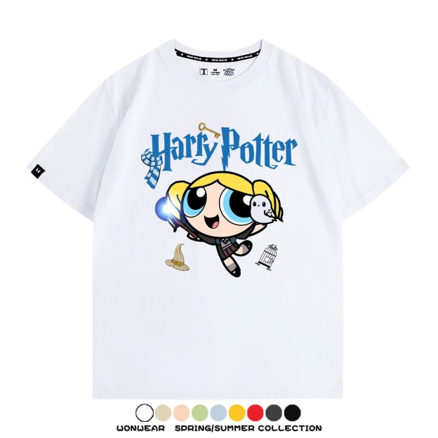 飛天小女警 X Harry Potter周邊 印花短袖T恤