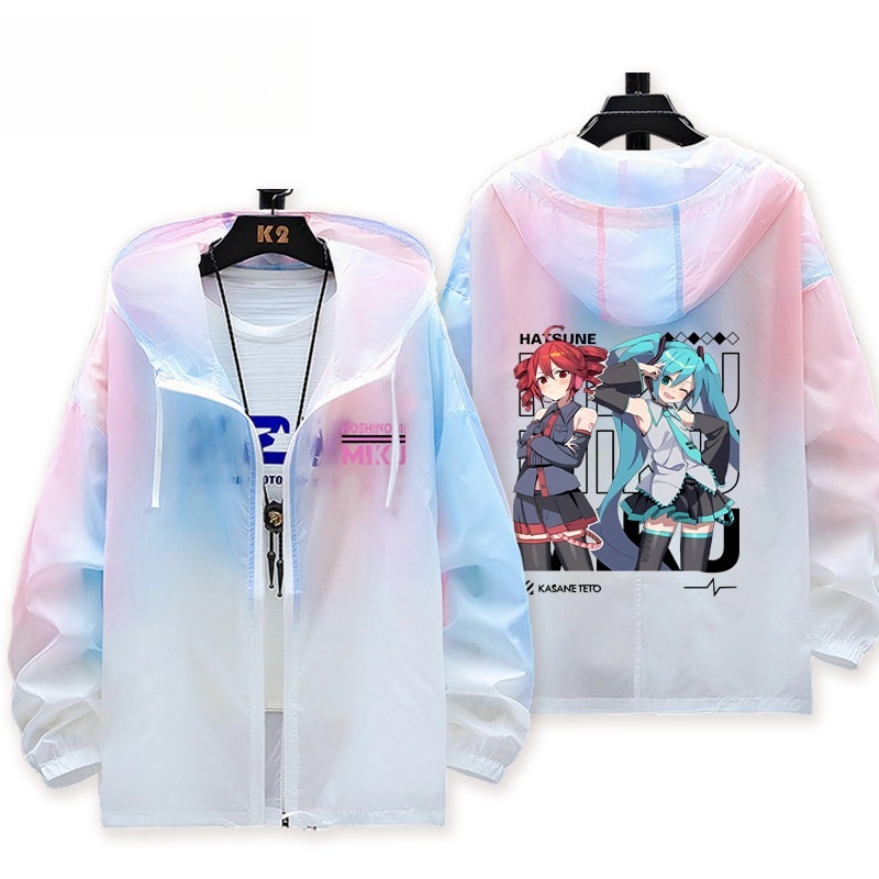 初音未來X重音未來 輕薄透氣漸變防曬衣外套