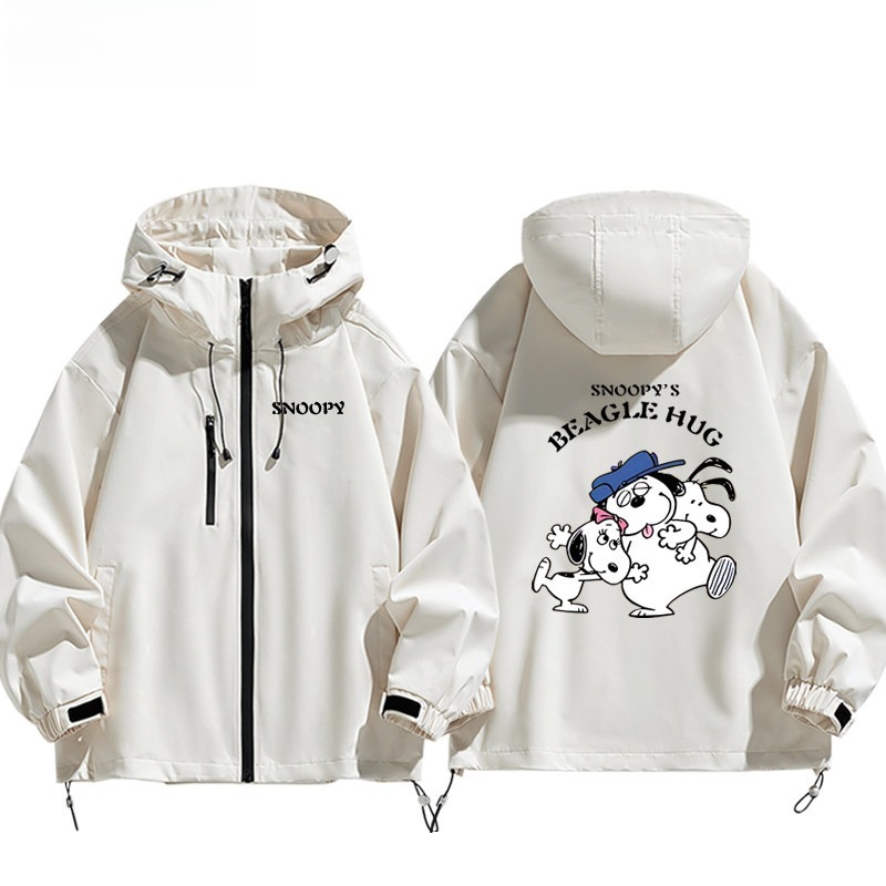 史努比Snoopy周邊 男女同款秋冬衝鋒衣