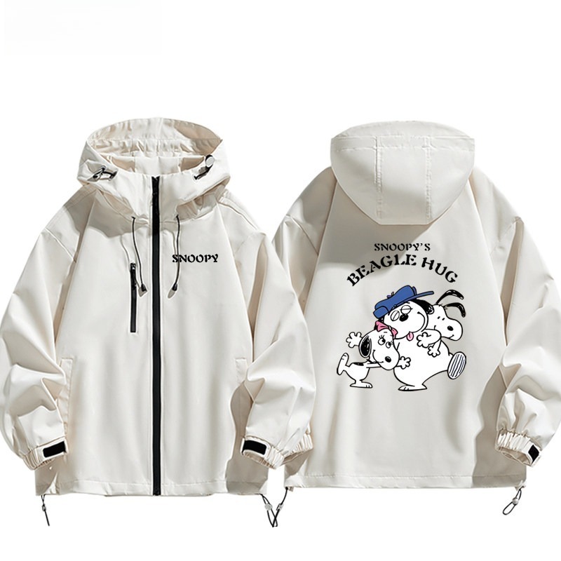 史努比Snoopy周邊 男女同款秋冬衝鋒衣