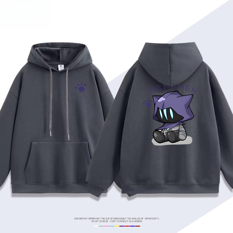 瓦羅蘭特歐門貓貓新款 親子情侶男女連帽衛衣