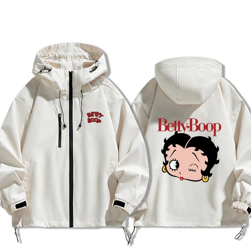 Betty Boop貝蒂娃娃周邊 男女同款秋冬衝鋒衣