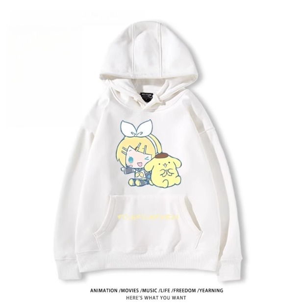 初音未來X三麗鷗新款 親子情侶男女款連帽衛衣