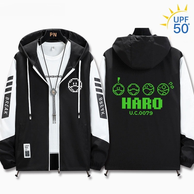 萬代 STRICT-G 機動戰士鋼彈 輕薄透氣拉鏈防曬衣外套