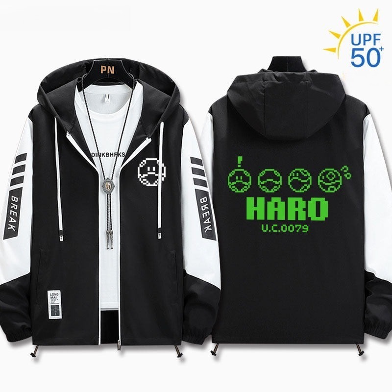 萬代 STRICT-G 機動戰士鋼彈 輕薄透氣拉鏈防曬衣外套