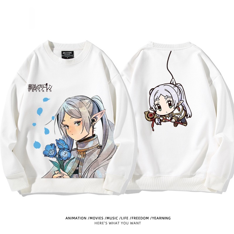 葬送的芙莉蓮 秋冬新款 親子情侶裝圓領長袖